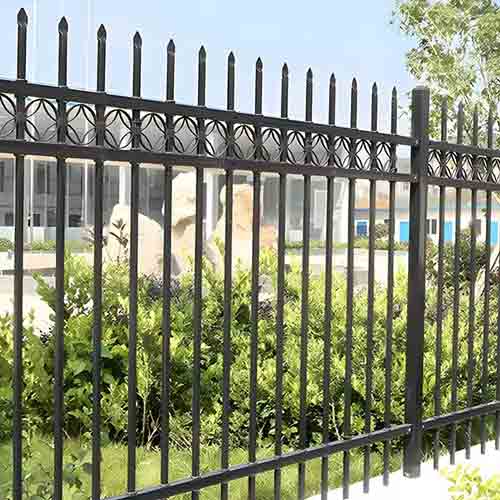 split rail fence Fence PVC Fence Panels Garden Outdoor Zinc Steel Guardrail Villa Spear Tubular Fence