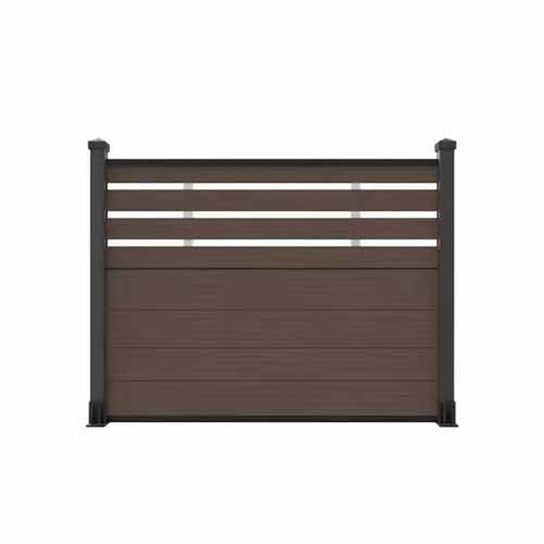 Customized Size Design Plastic Wood Composite Courtyard Lattice Fence