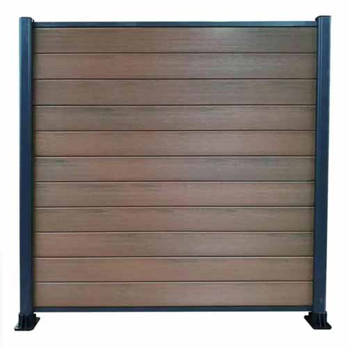 Anti UV wood plastic composite slat fence wall fence designs