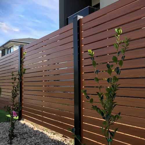 Hot Selling Aluminum Slat Fence Garden Fence Panels Post