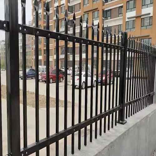 Galvanized Garden Fence Outdoor Steel Fencing Trellis Pressed Top Fence Panels