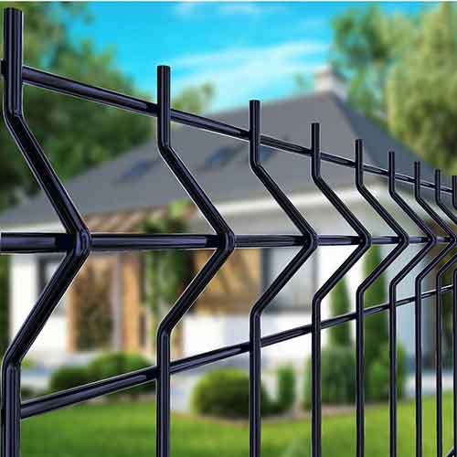 50X200mm High Quality 3D Bending Curved Vinyl Lattice Fence