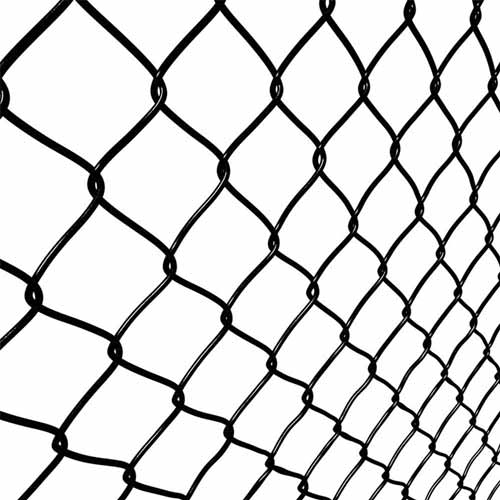Security Blue Vinyl Coated Chain Link Fence with Post and Angle Bar for Baseball
