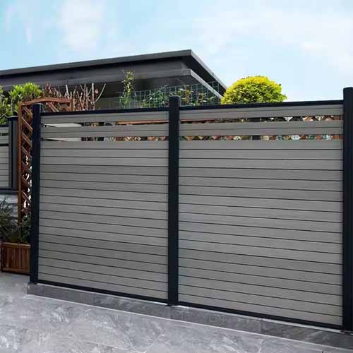 home depot fence panels outdoor wpc euro eco fence garden fencing decorative Wood Plastic